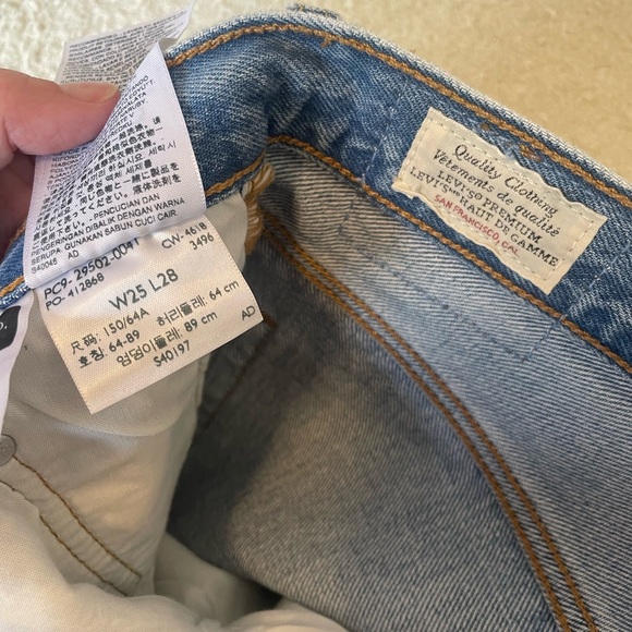 Levi’s Skinny Jeans Size 25 L28 - Picture 4 of 5
